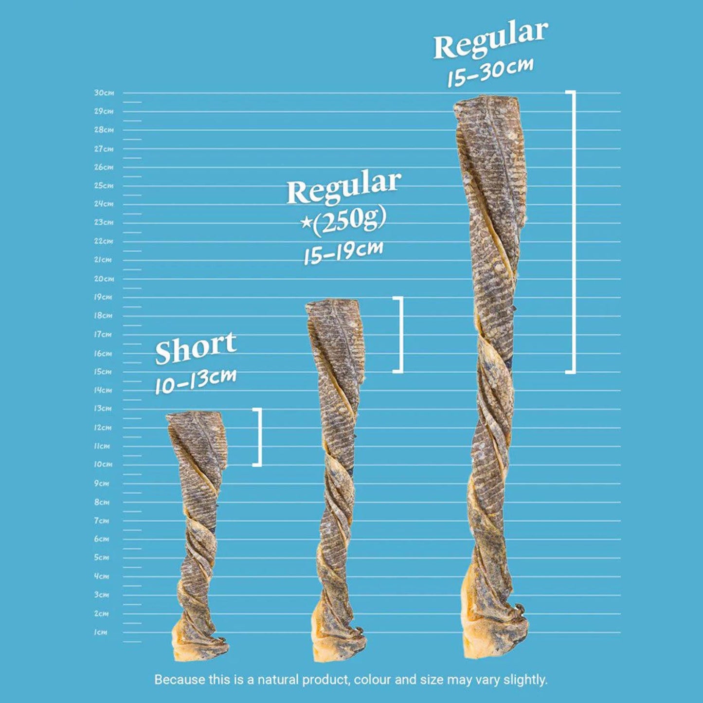 SKIPPER'S Cod Fish Skin Twists Dog Chews - 100% Fish Skin Grain Free Treats for Dogs, High in Protein & Low in Fat, Essential Omega 3 Oils | Great for Teeth (Regular, 8.82 Oz)