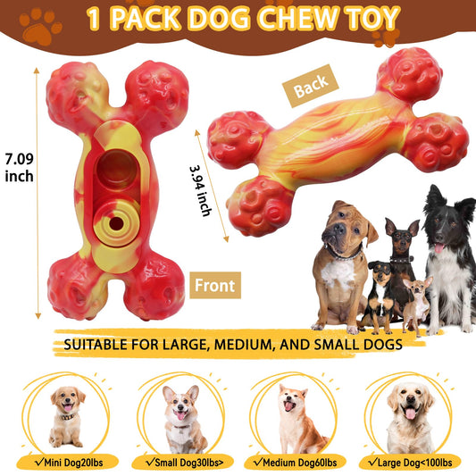 Outward Hound Double-Tuff Stuffable Dog Toy, Medium 4-Inch Green - Treat Dispensing Chew Ball for Small to Medium Dogs, Interactive Puzzle for Enrichment & Slow Feeding