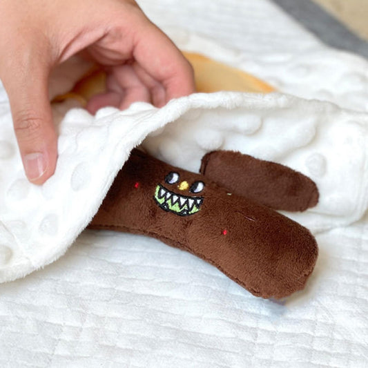 Restokki Dog Snuffle Nosework Toy - Toilet Paper Dog Toy Plushie Interactive Puzzle Toy - Treat Hide and Seek for Fun