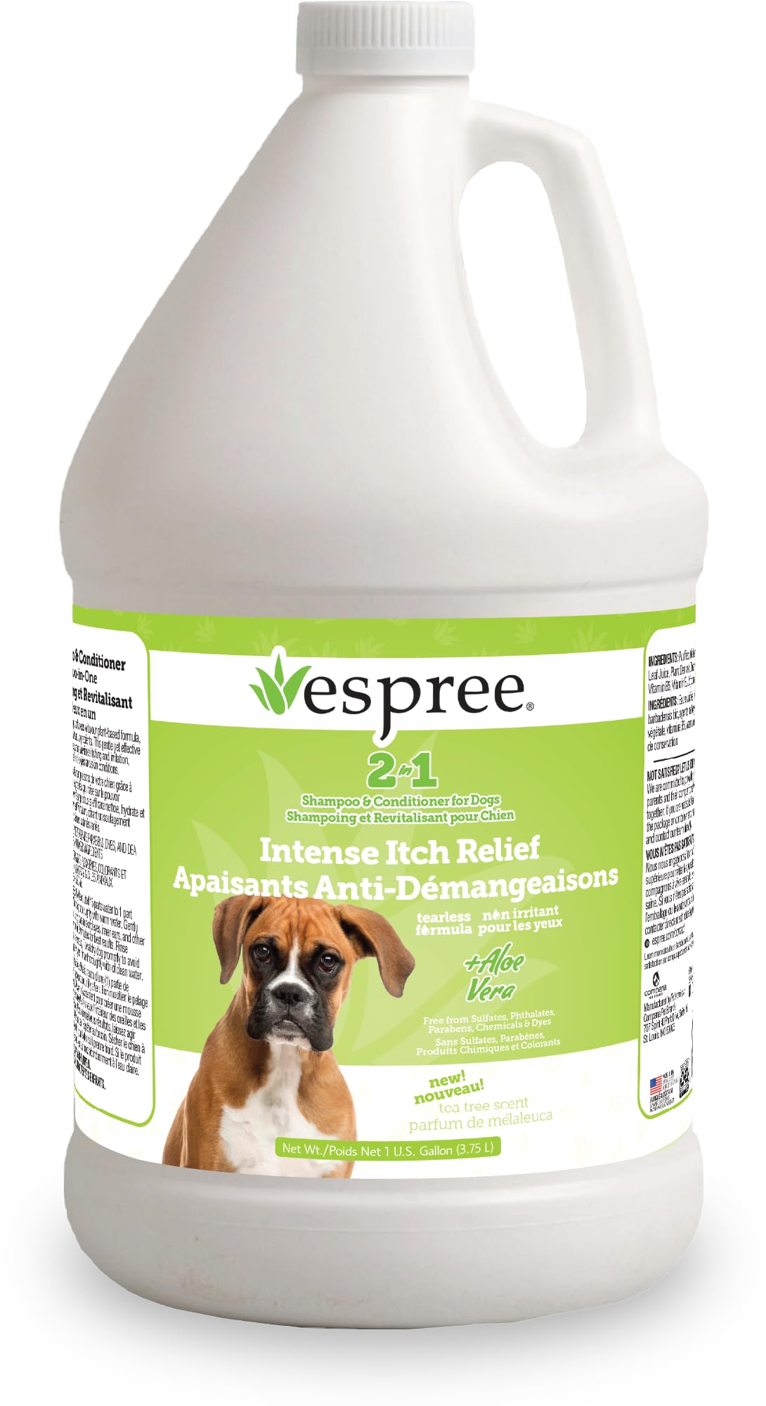 Espree Intense Itch Relief Dog Shampoo & Conditioner, Anti Itch Shampoo for Dogs, Soothes Dog Irritated & Itchy Skin, Plant-Based Moisturizing Formula for Sensitive Skin Relief, Sulfate-Free, Gallon