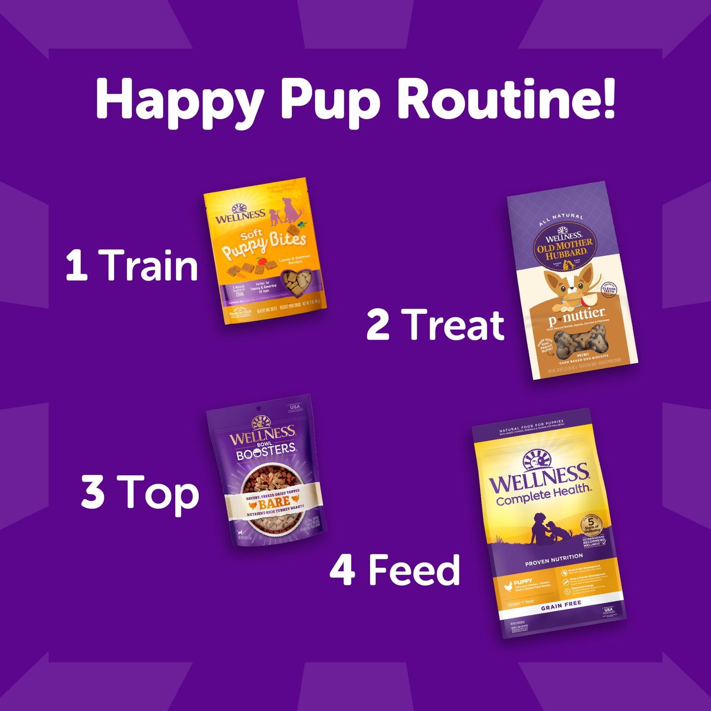 Wellness Puppy Treats, Natural, Training Treat, Grain Free, Soft Lamb & Salmon (3 Ounce Bag)