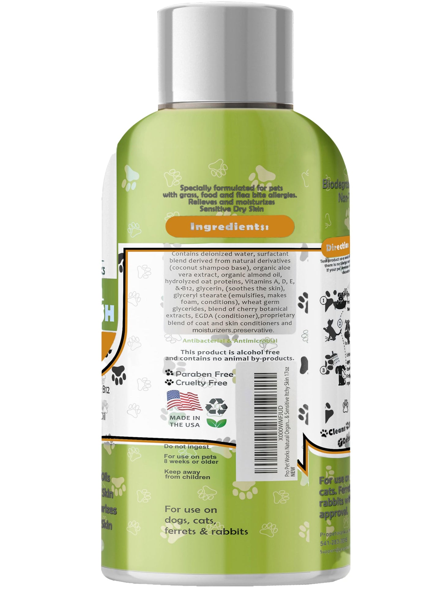 Pet Pull Pet Shampoo for Dogs - Plant-Based Dog Shampoo Cleanser - Dog Wash Pet Supplies for Pets with Lavender and Chamomile Scent - Safe and Gentle Sensitive Skin Dog Shampoo - Made in The USA 16oz