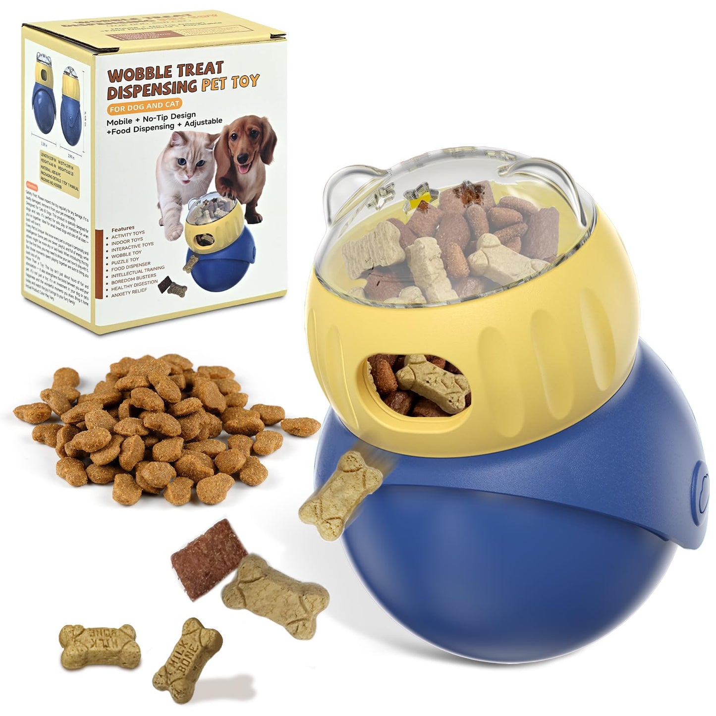 Interactive Dog Toys to Keep Them Busy, Treat Dispensing Slow Feeding Dog Enrichment Toys for Small Dog