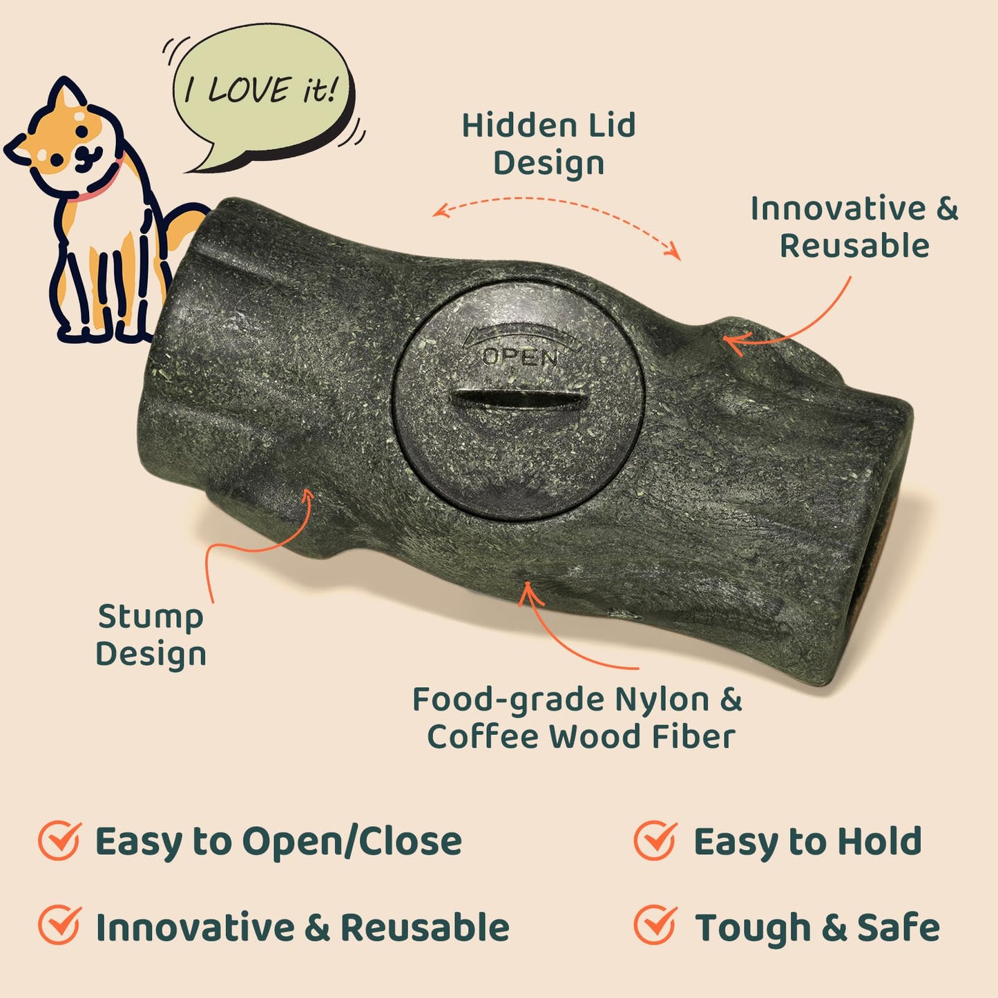 MENGJINGO Interactive Dog Toys for Aggressive Chewers, Long-Lasting Frozen Dogs Treat Holder to Keep Them Busy, Indestructible Dog Enrichment Toys - Reduce Anxiety, Safe for Large/Medium Breed