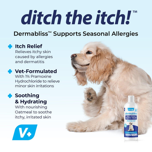 Bio-Groom Oatmeal Dog Shampoo – for Allergies and Itching, Cruelty-Free, Dog Bathing Supplies, Puppy Shampoo for Sensitive Skin, Made in USA, Anti-Itch Dog Products – 12 fl oz 1-Pack