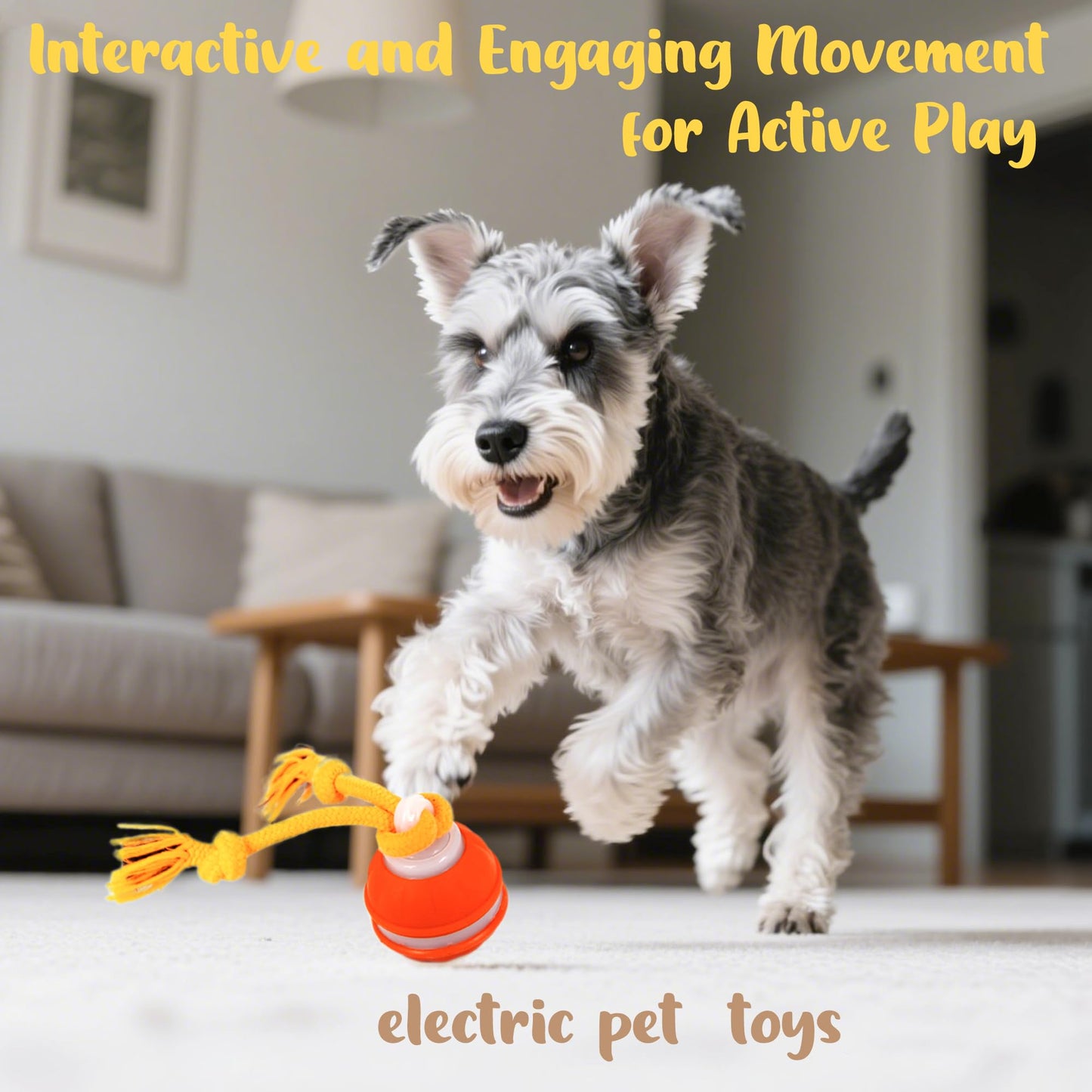 Fuzzwoof No-Stuffing Bunny Squeaky Dog Toy for Aggressive Chewers, Tear-Resistant Plush Puppy Teething Toy to Keep Them Busy, Tough Interactive Tug of War & Dental Chew for Small Medium Large Dogs