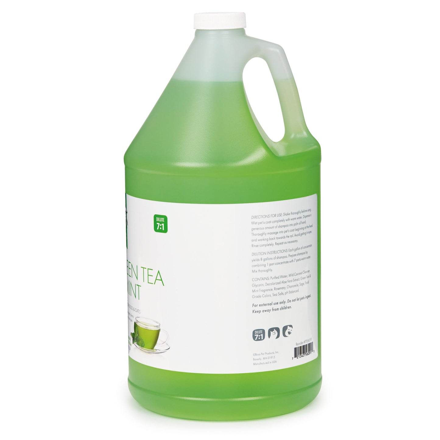 Top Performance Green Tea and Mint Puppies and Kittens Shampoo, 1-Gallon