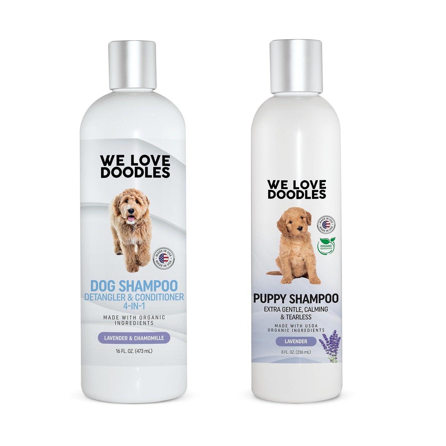 BUGALUGS Baby Fresh Dog Shampoo 16.85 FL Oz - Grooming Product for Smelly Dogs With Baby Powder Scent - Best Puppy Shampoo, Conditioner, Vegan and Professional Pet Shampoo