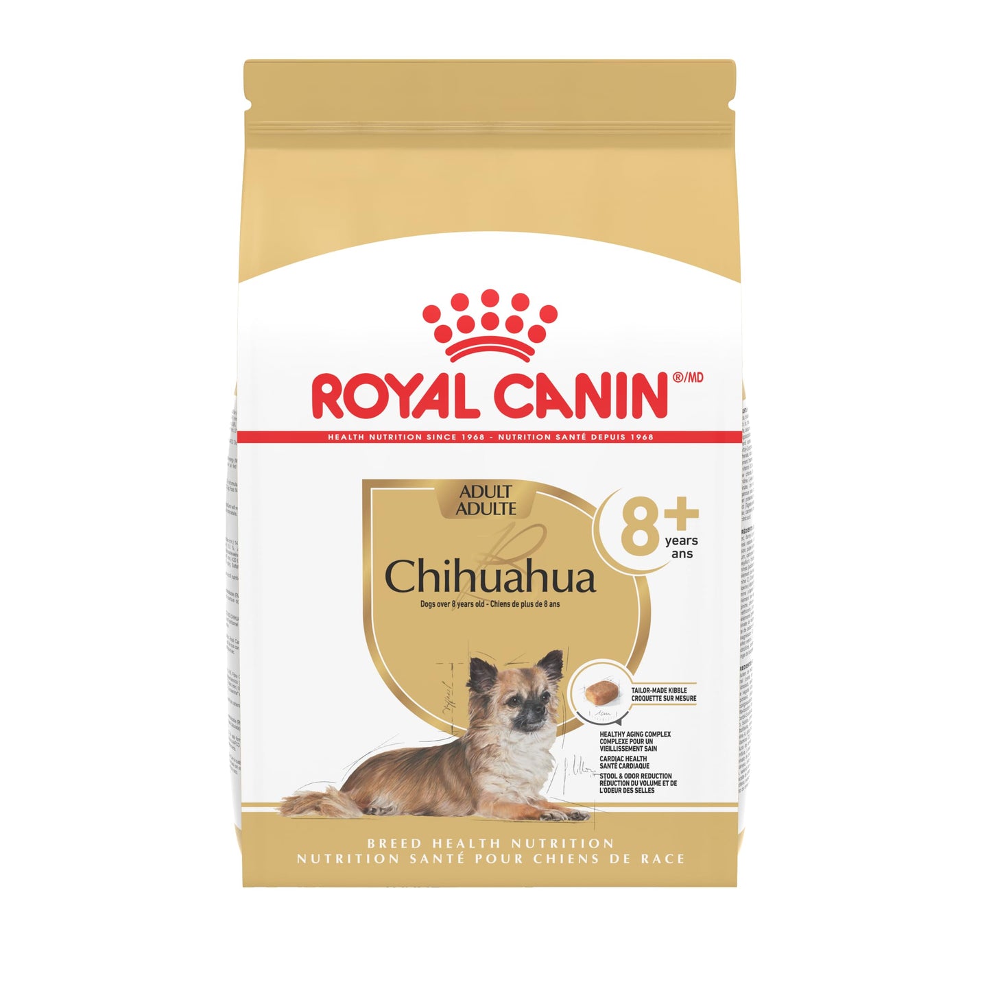 Royal Canin Chihuahua Adult 8+ Breed Specific Dry Dog Food for Senior Dogs, 2.5 lb. bag
