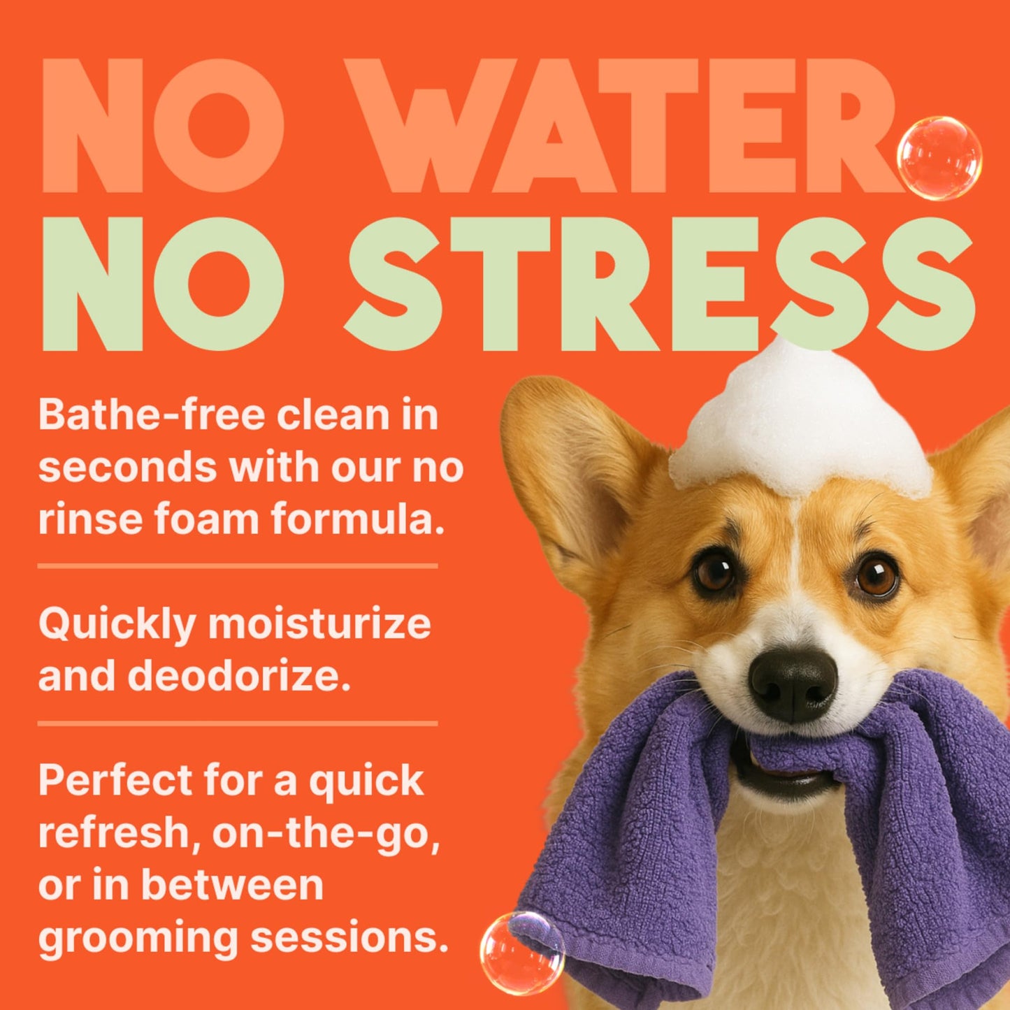 TropiClean No Rinse Waterless Dog Shampoo | Detangling & Deodorizing Dry Shampoo for Smelly Pets | Moisturizes Dry Skin | USA Made | Papaya Scent | 7.4oz