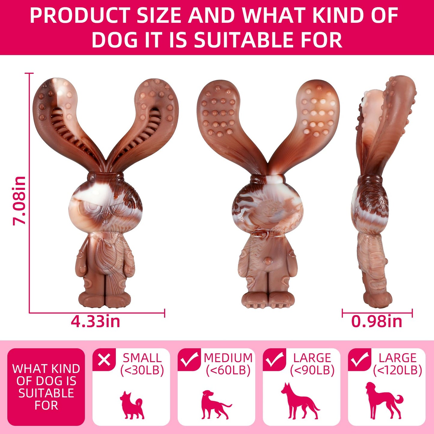 Squeaky Dog Toys for Puppy Small Stuffed Toys with Rubber Toys in Bulk Plush Dog Toy Safe Fetch Chew Toys Pack for Chewing and Teething (8 PCS Silicone)