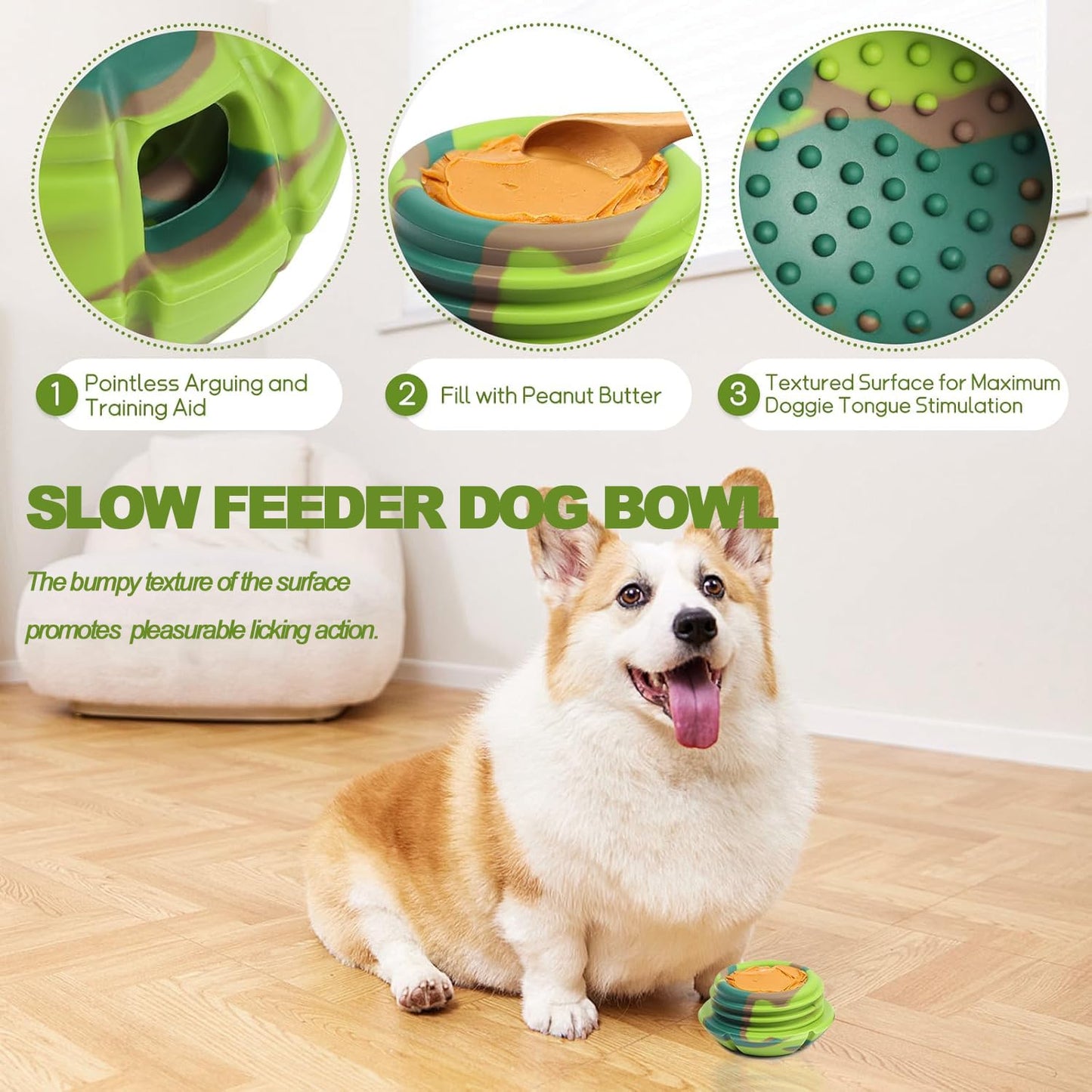Dog Frozen Treat Toy - Dog Toys to Keep Them Busy, 4 in 1 Interactive Puzzle Chew Toy with Treat Dispensing, Freezable Fillable, Safe Chew-Resistant Design for Anxiety Relief and Cognitive Enrichment