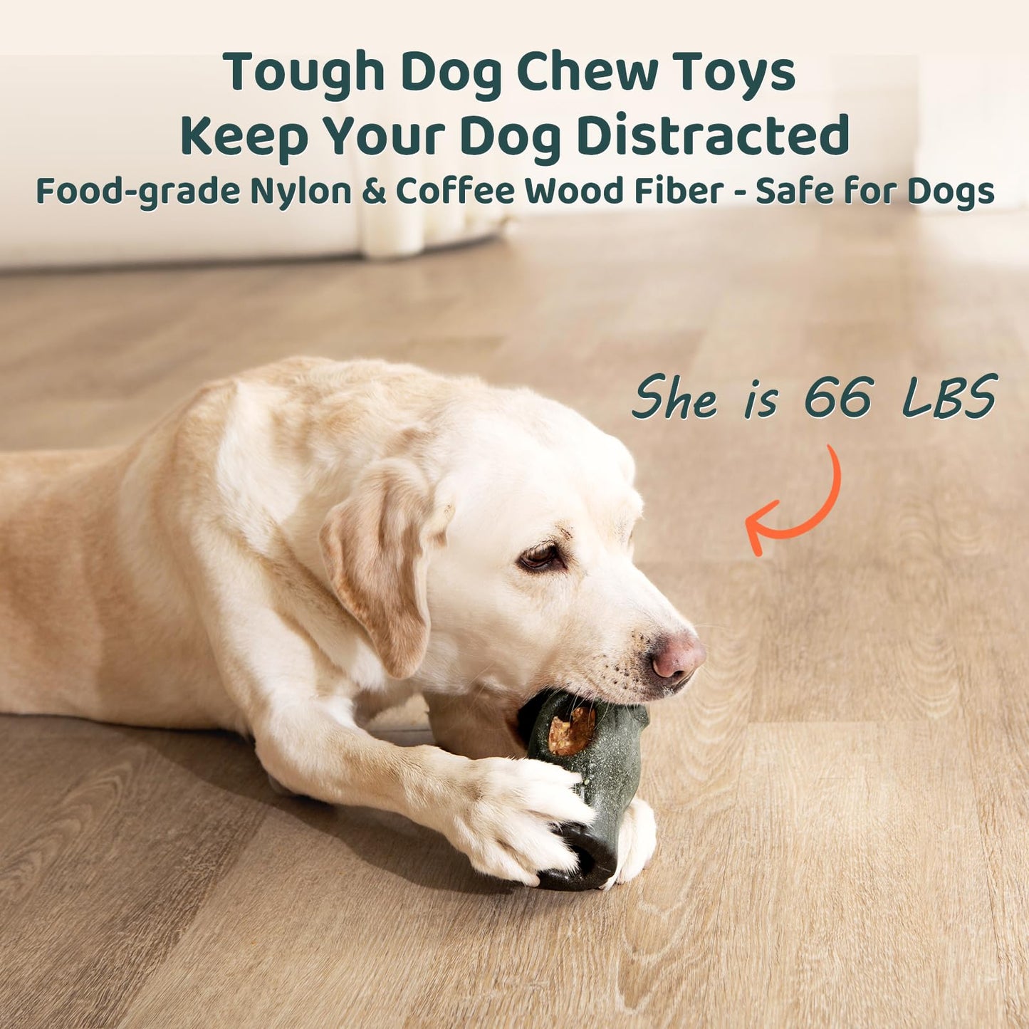 MENGJINGO Interactive Dog Toys for Aggressive Chewers, Long-Lasting Frozen Dogs Treat Holder to Keep Them Busy, Indestructible Dog Enrichment Toys - Reduce Anxiety, Safe for Large/Medium Breed