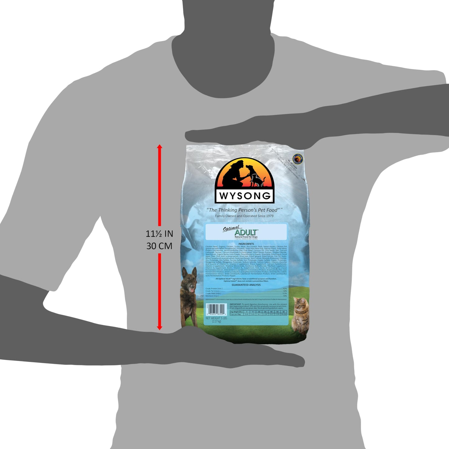 Wysong Optimal Adult Canine Formula Dry Dog Food- 5 Pound Bag, Model: WDCOA5