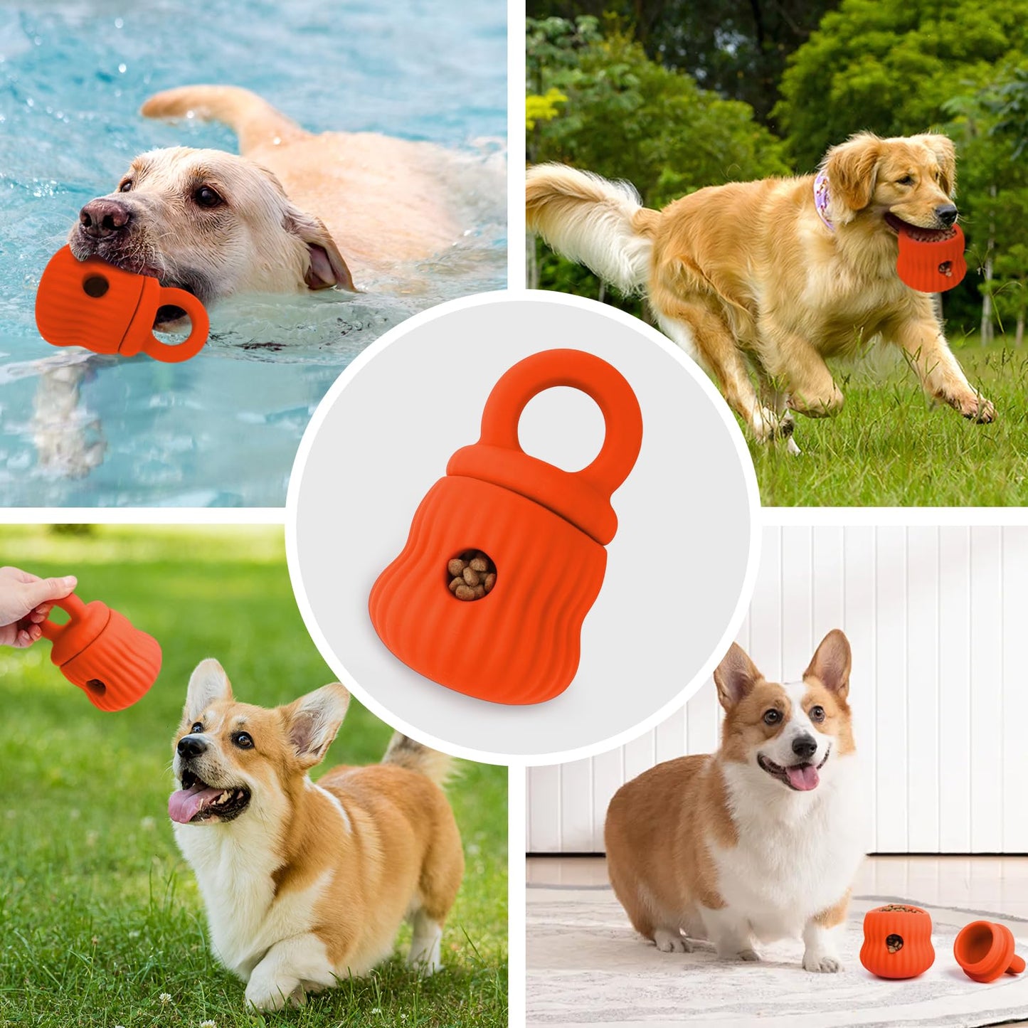 tohivh Interactive Dog Chew Toys,Pet Toys,Dog Slow Feeder,Dogs Puzzle Toy,Anxiety Stress Relief,Prevent Digestive Issues