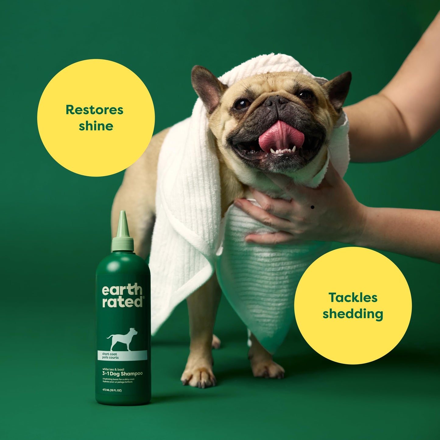 Earth Rated Scrub & Play Bundle - Includes 1 Short Coat Dog Shampoo & 1 Large Enrichment Toy