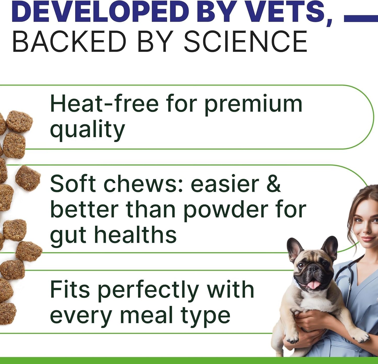 Probiotic Chews with Digestive Enzymes, Probiotics, Prebiotics - Aids in Stool Quality, Gas, Constipation, Diarrhea Relief - 100 Ct (Pack of 1) Grilled Chicken