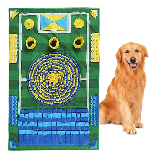 Esoes Snuffle Mat for Dog 25.98''x39.76'' Snuffle Mat for Dogs Large Breed Interactive Puzzle Dog Food Mats for Boredom&Mental Stimulation Enrichment Feeding Game Sniff Mat Help Slow Eating&Keep Busy