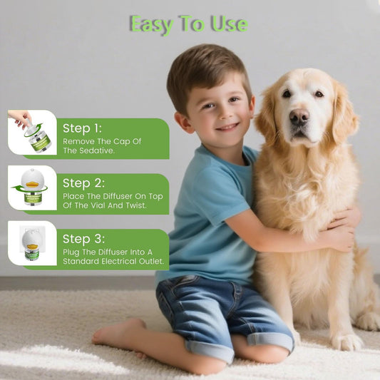 Dog Calming Diffuser Pro Kit - Pheromone Diffuser for Dogs to Reduce Anxiety, Barking, Aggression & Indoor Stress (2 Diffusers + 6 Refills