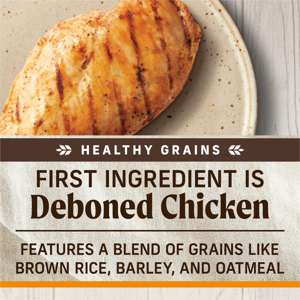 Merrick Healthy Grains Freeze Dried Raw Coated Kibble, Natural High Protein Dog Food, Chicken and Brown Rice - 10.0 lb. Bag