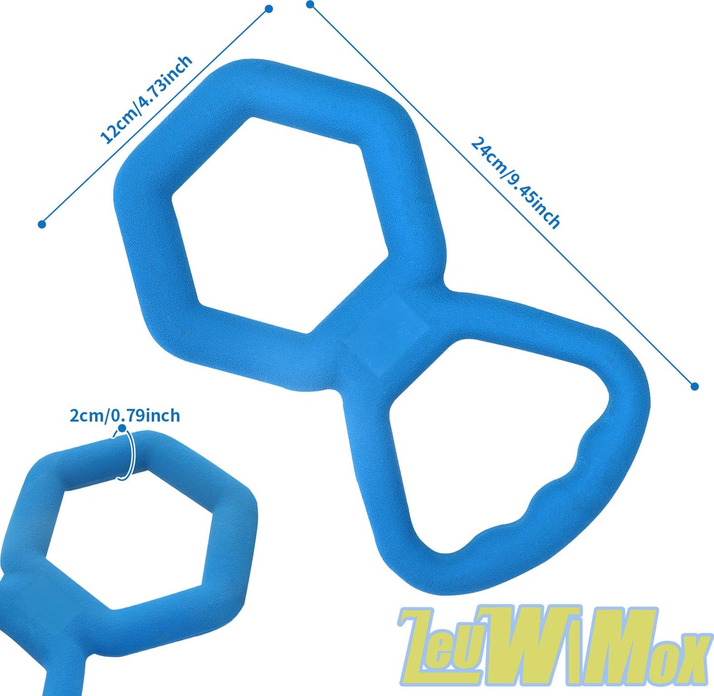LeuwiMox Rubber Tug of War Dog Toy,Interactive Toy,Rubber Dog Toy for Aggressive Chewers,Suitable for Large and Medium-Sized Dogs,Blue Single Piece Packaging,Indoor and Outdoor Universal