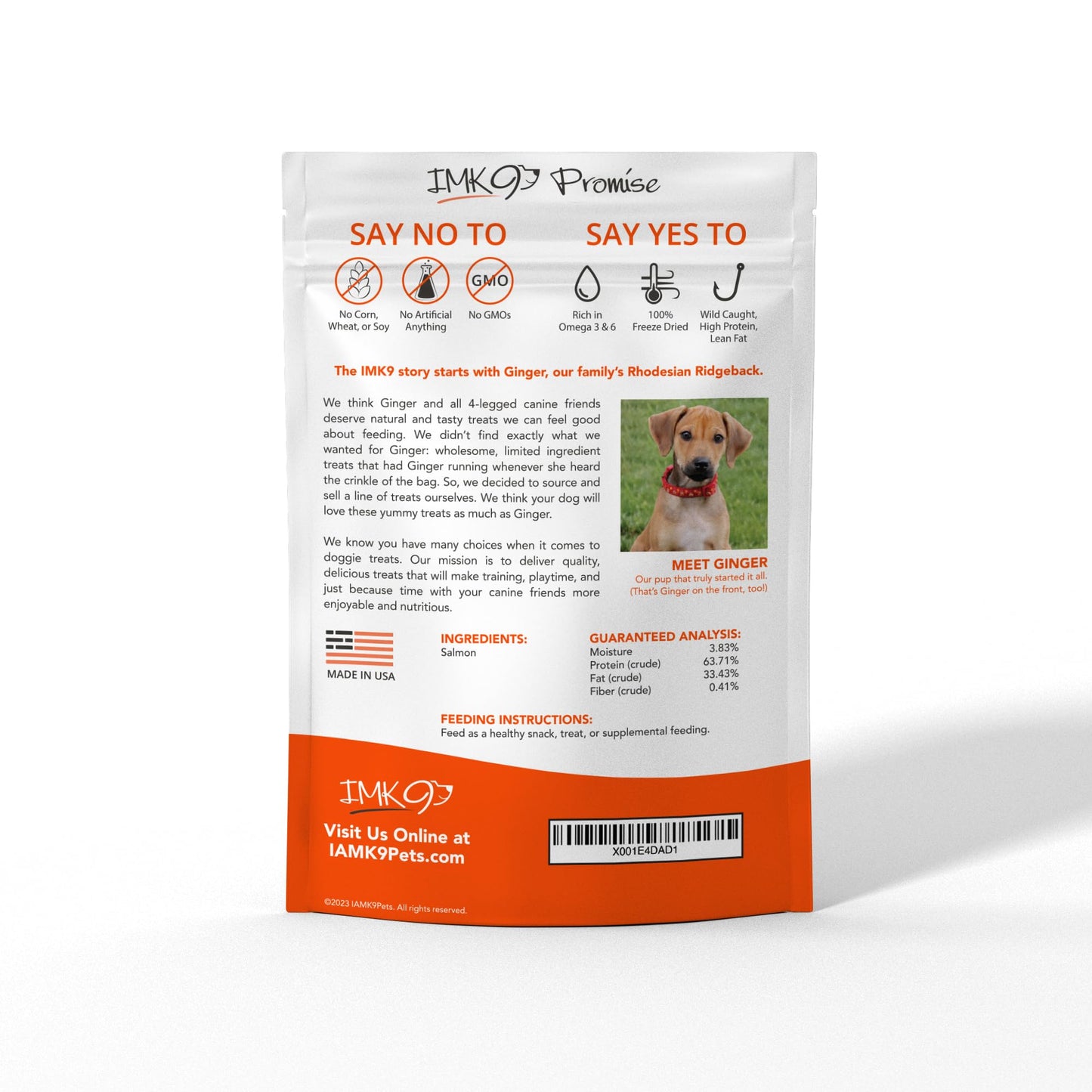 Freeze Dried Salmon Dog Treats – All Natural Dog Treats, Healthy Protein, High Value Training – Omega 3-6 Fish Oil - 100% Pure Fish with Skin, Wild Caught - Single Ingredient, Grain Free - Made in USA
