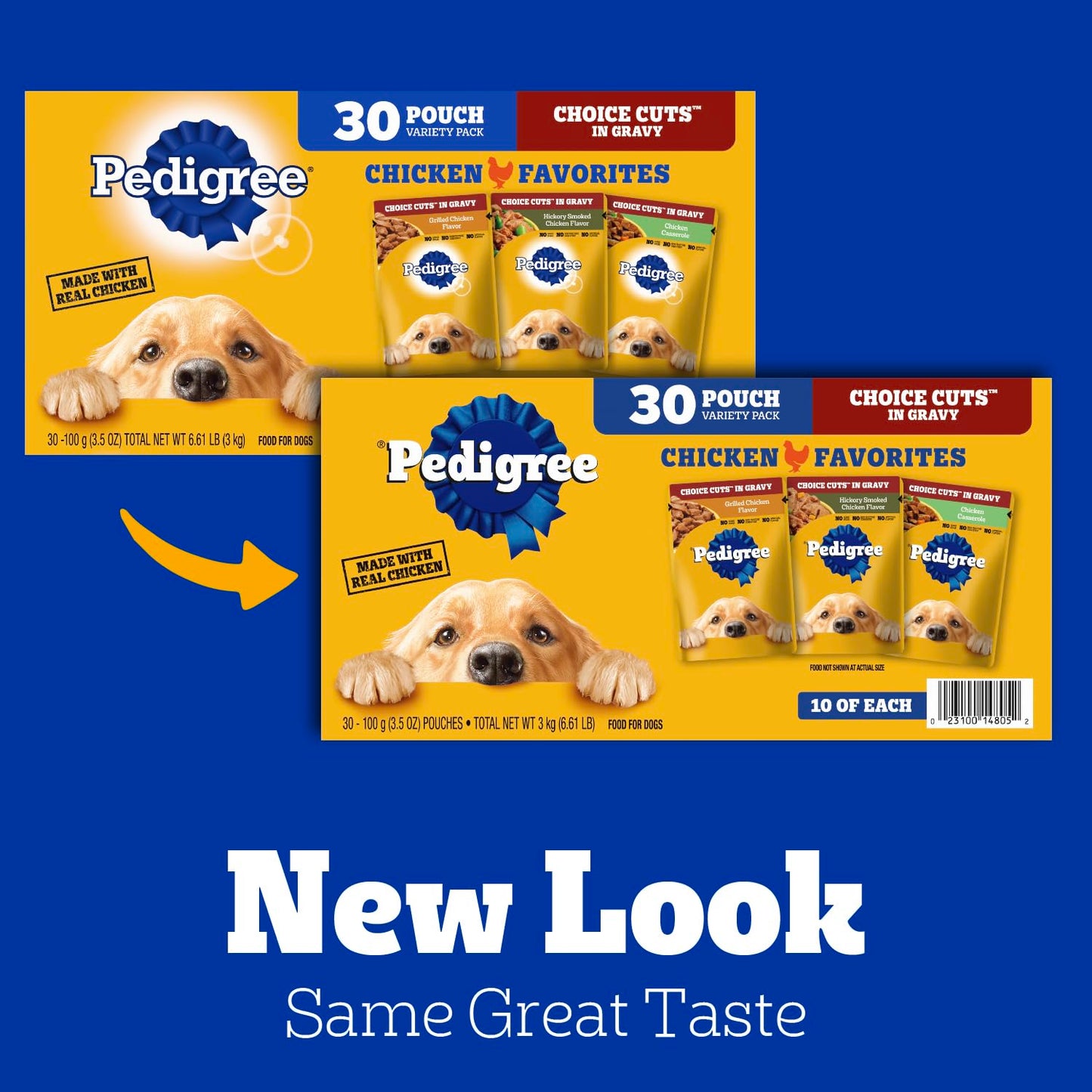 Pedigree Choice Cuts in Gravy Adult Soft Wet Dog Food 30-Count Variety Pack, 3.5 oz. Pouches