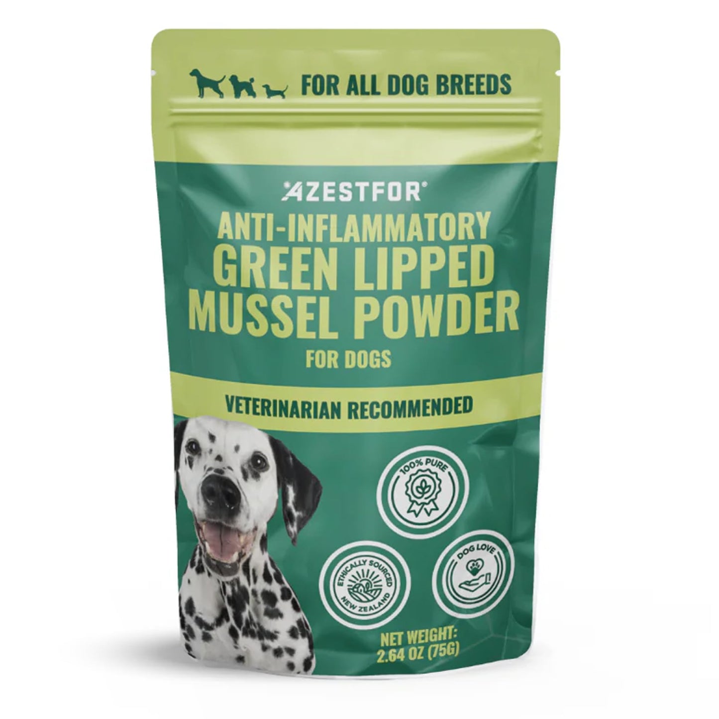 Azestfor Anti-Inflammatory Green Lipped Mussel for Dogs Powder