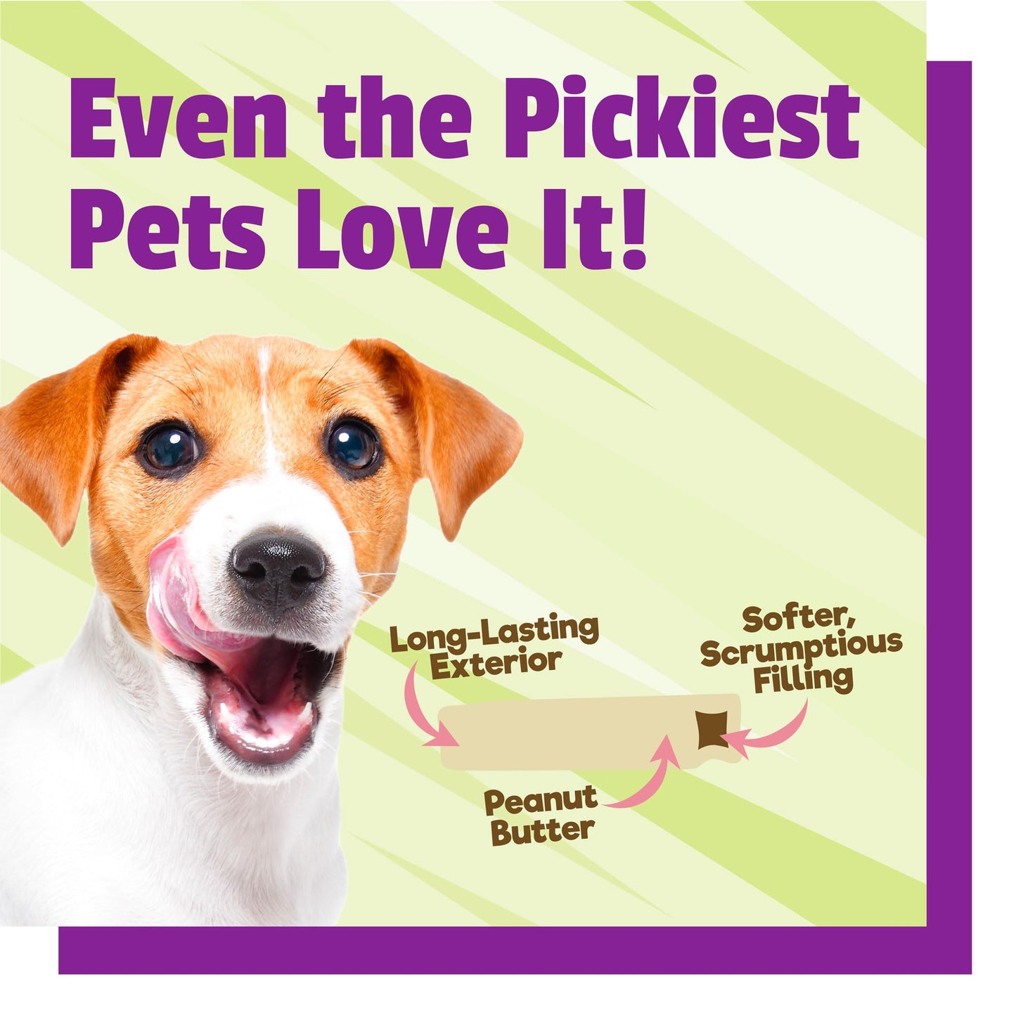 Pet Naturals BusyButter Balanced Belly Peanut Butter Bones, Rawhide-Free Chews for Small Dogs, Long Lasting Chew Bones, Probiotics and Pumpkin for Gut Health, 22 Count