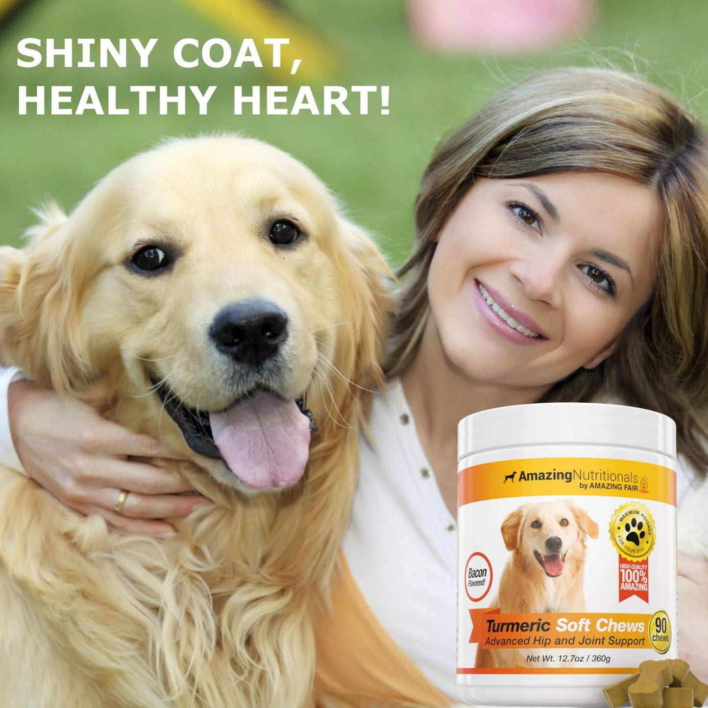 Joint Support Dog UTI Treatment Bundle - Turmeric, Cranberry Eliminates Joint Pain Inflammation and UTI Prevention