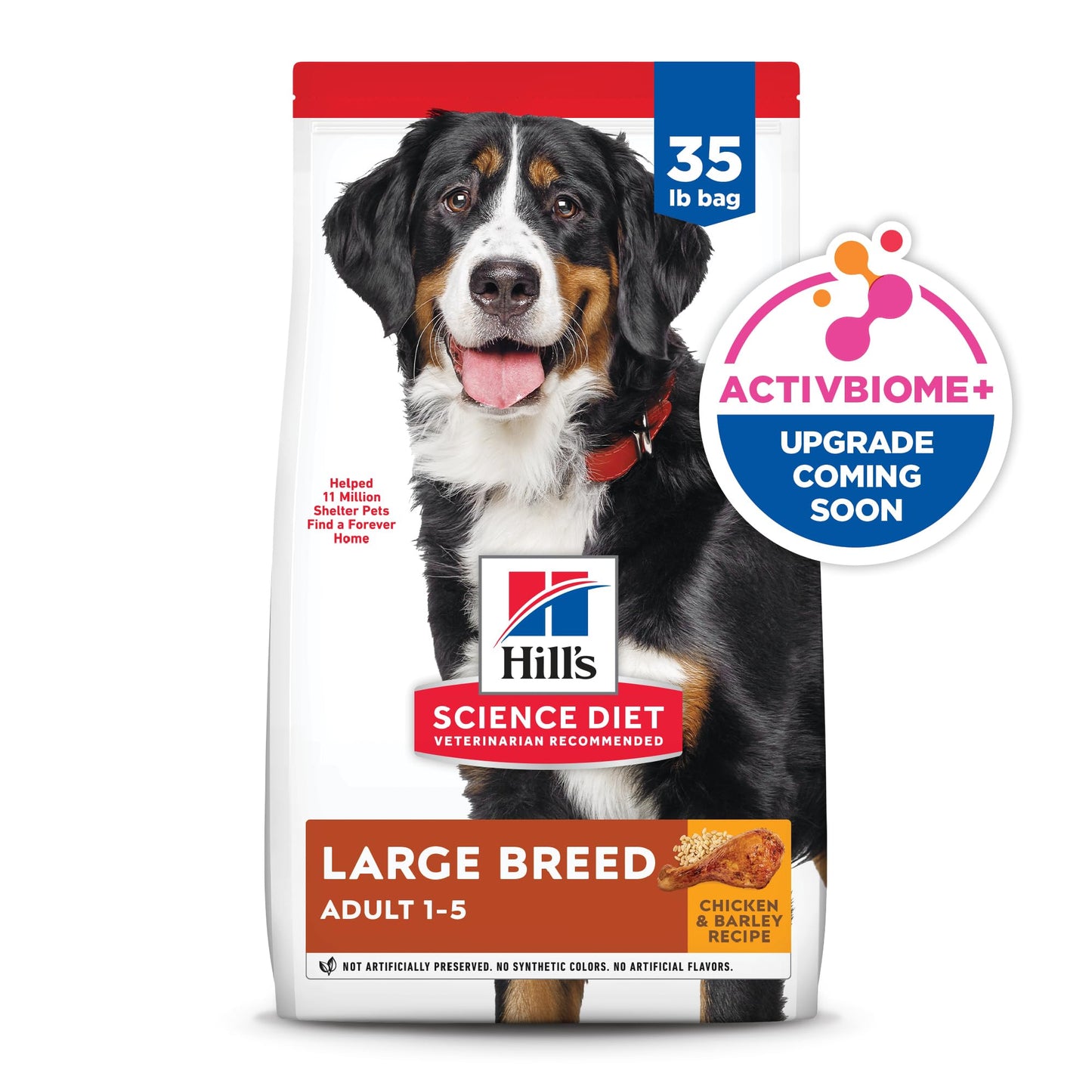 Hill's Science Diet Large Breed Adult Dry Dog Food 1-5, Quality Protein for Joint Support & Lean Muscles, Chicken & Barley, 35 lb. Bag