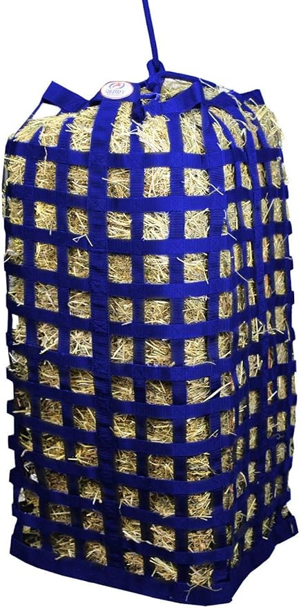 Derby Originals XL Go Around Slow Feeder Horse Hay Bag with Super Tough Bottom and 1 Year Warranty, Royal Blue, 71-7132RBL