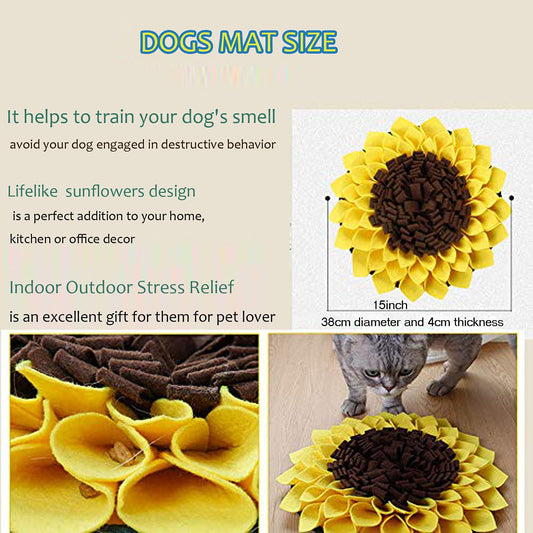 Snuffle Mat for Dogs Feeding Mat Flower Encourages Natural Foraging Skills Dog Toys Dog Treat