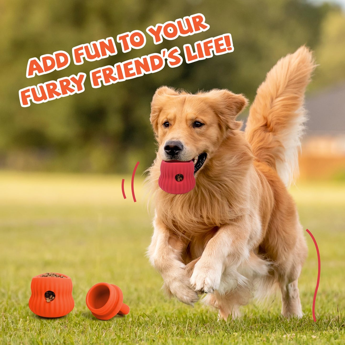 tohivh Interactive Dog Chew Toys,Pet Toys,Dog Slow Feeder,Dogs Puzzle Toy,Anxiety Stress Relief,Prevent Digestive Issues