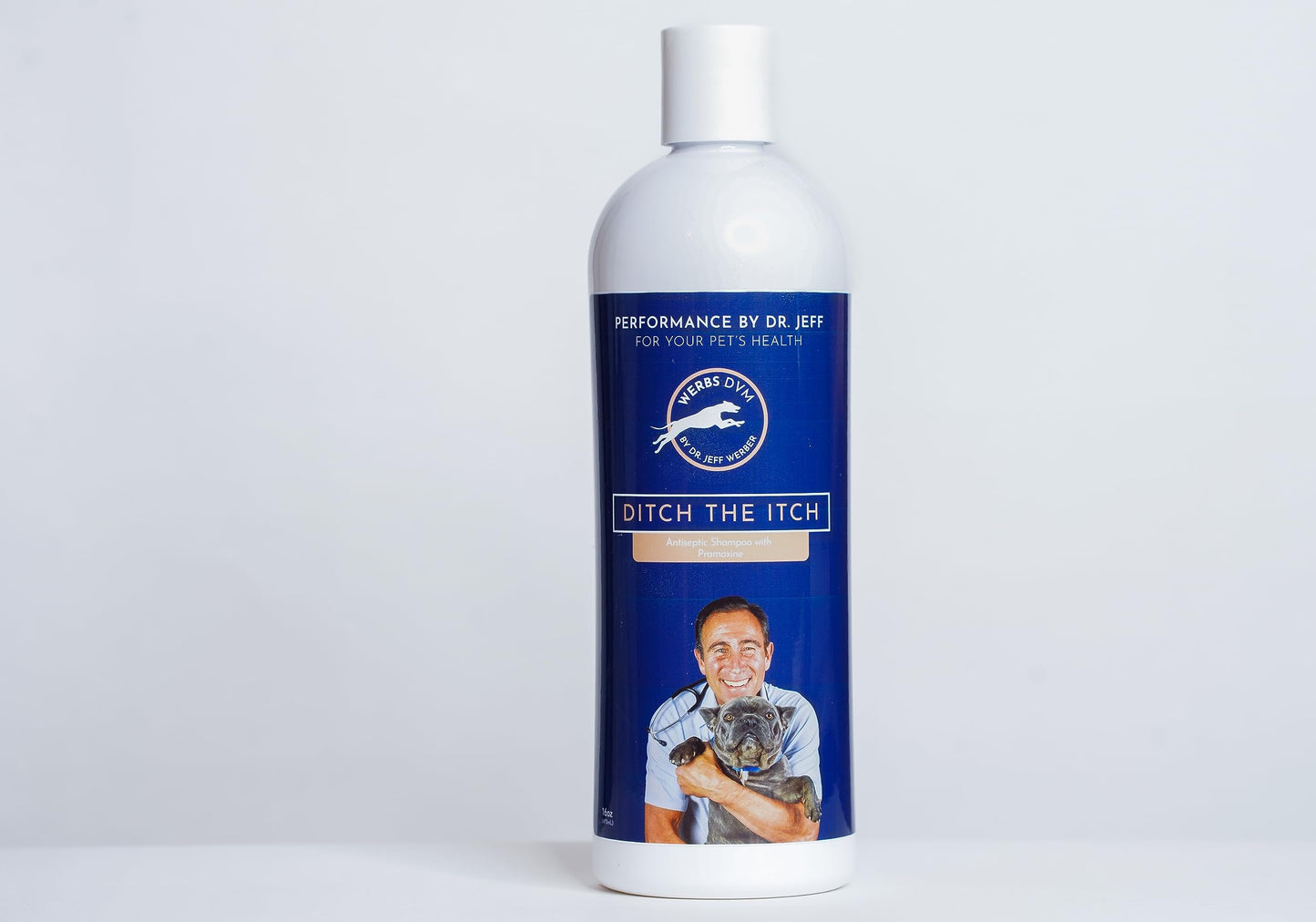 Dr. Jeff Werber What Itch? Shampoo - Soothing and Soap Free Oatmeal Pet Shampoo for Itching, Flaking, and Irritation - Skin Care for Cats and Dogs of Different Breeds and Sizes - 16oz