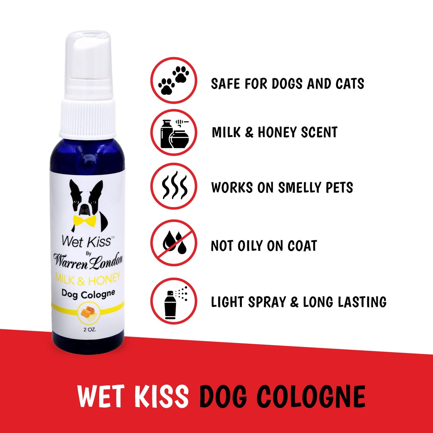 Warren London Puppy Gift Box - Includes Hydrating Butter, 2-in-1 Shampoo, Cologne, Grooming Bath Brush, Ear Cleaner and Nail File | Complete Puppy Care Set | Perfect Gift for New Pet Owners, White