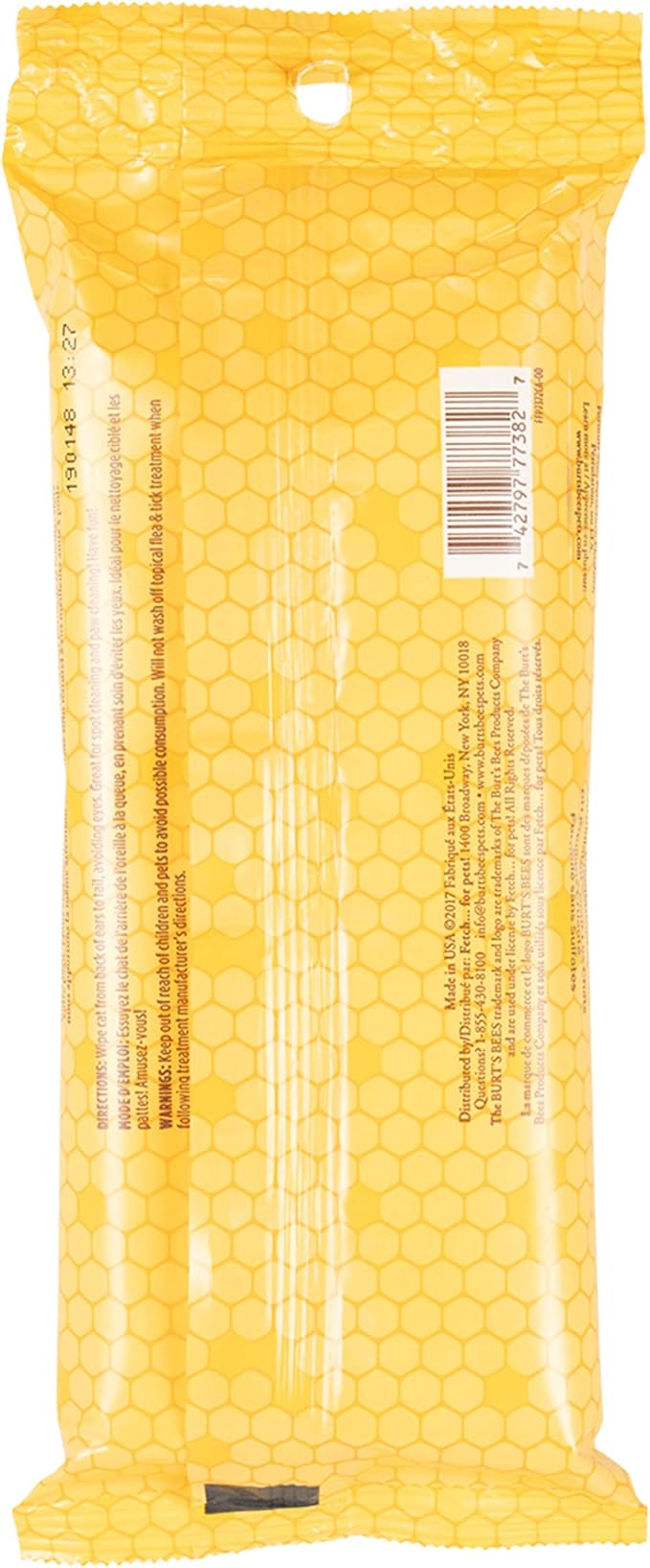 Burt's Bees for Pets Cat Dander Remover Wipes with Colloidal Oat Flour - Pet Dander Remover Cat Wipes for Allergy Relief, Dry Skin Relief for Cats and Kittens, 50 Count - 6 Pack