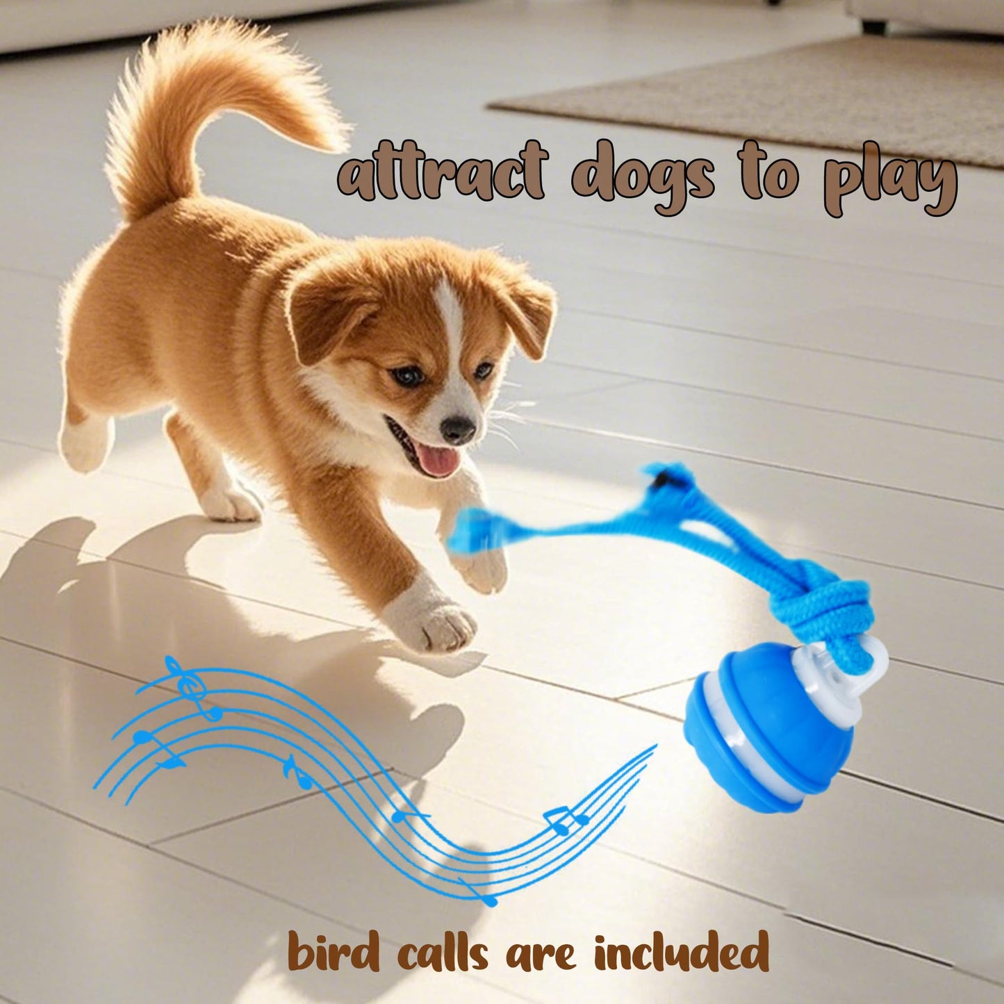 Fuzzwoof No-Stuffing Bunny Squeaky Dog Toy for Aggressive Chewers, Tear-Resistant Plush Puppy Teething Toy to Keep Them Busy, Tough Interactive Tug of War & Dental Chew for Small Medium Large Dogs