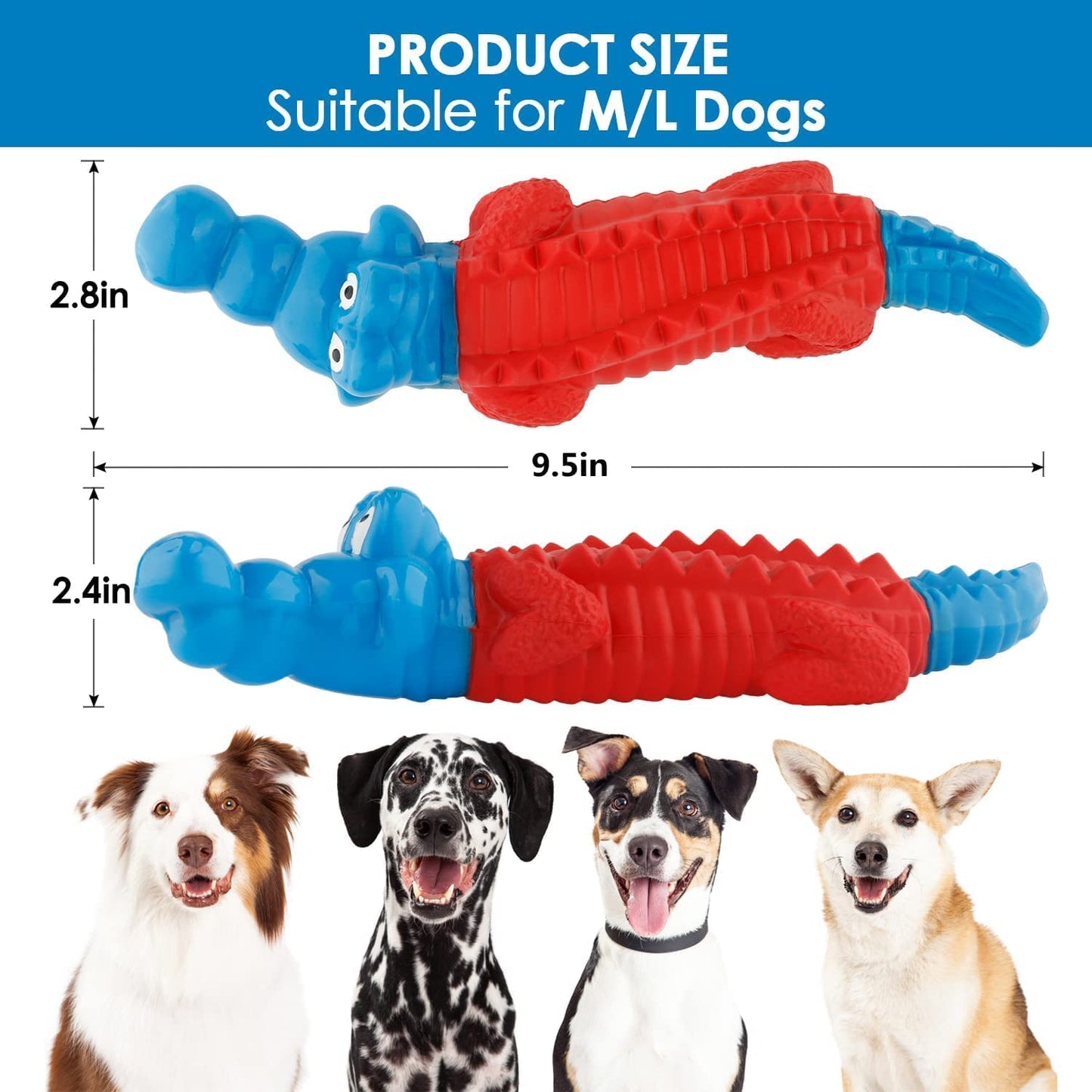 petizer Squeaky Dog Toy and Dog Chew Toy Set