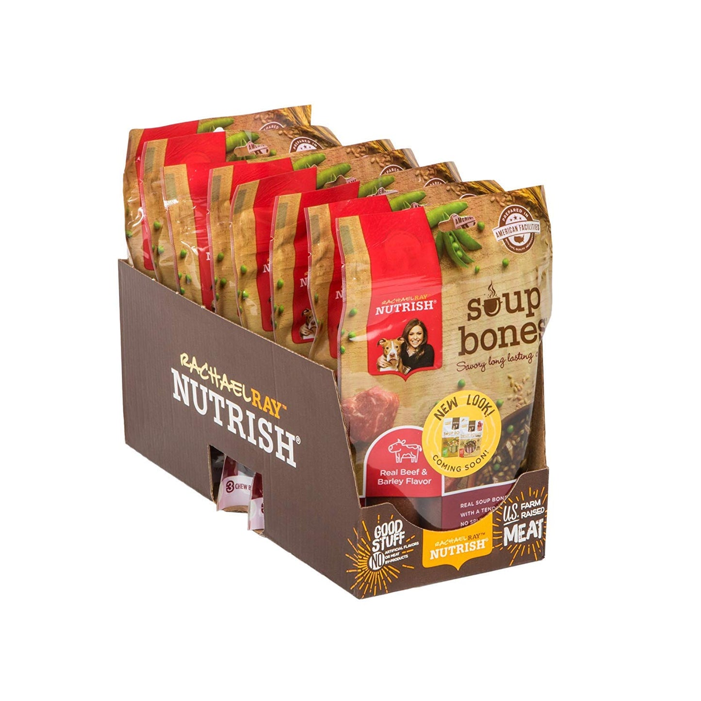 Rachael Ray Nutrish Dog Chews Soup Bones With Real Beef & Barley, 24 Dog Treats