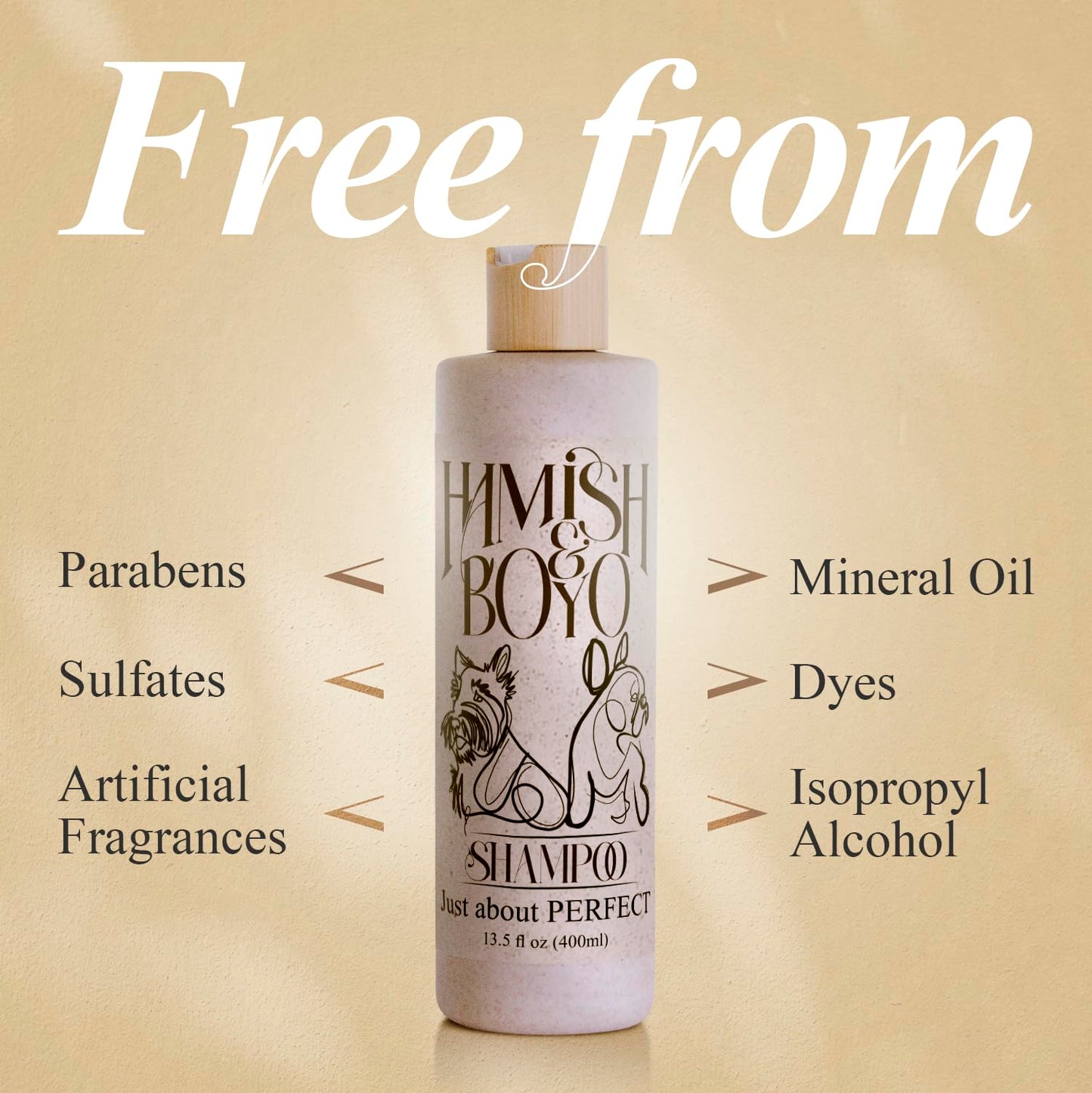 Nature - Derived Dog Shampoo: Hypoallergenic for Sensitive Skin, Natural Oatmeal & Aloe Vera, Soothing Lavender Scent, Tear-Free, Anti-Itch Formula for Dry, Itchy Skin, Safe for Puppies & All Breeds