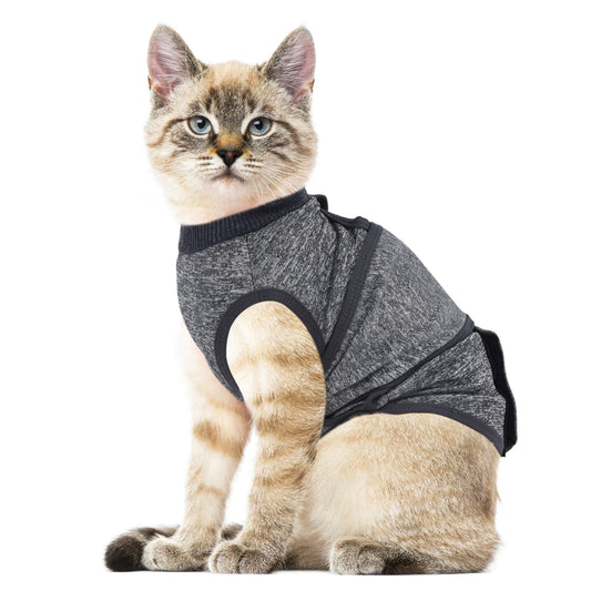 SoeKoa Cat Anxiety Jacket, Anxiety Vest for Cats, Jackets for Cats Only, Self-Adhesive Adjustable Pet Cat Calming Wrap Shirt, Calming Wrap for Pets to Relieve Stress