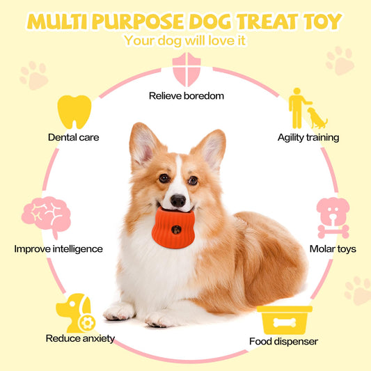 tohivh Interactive Dog Chew Toys,Pet Toys,Dog Slow Feeder,Dogs Puzzle Toy,Anxiety Stress Relief,Prevent Digestive Issues