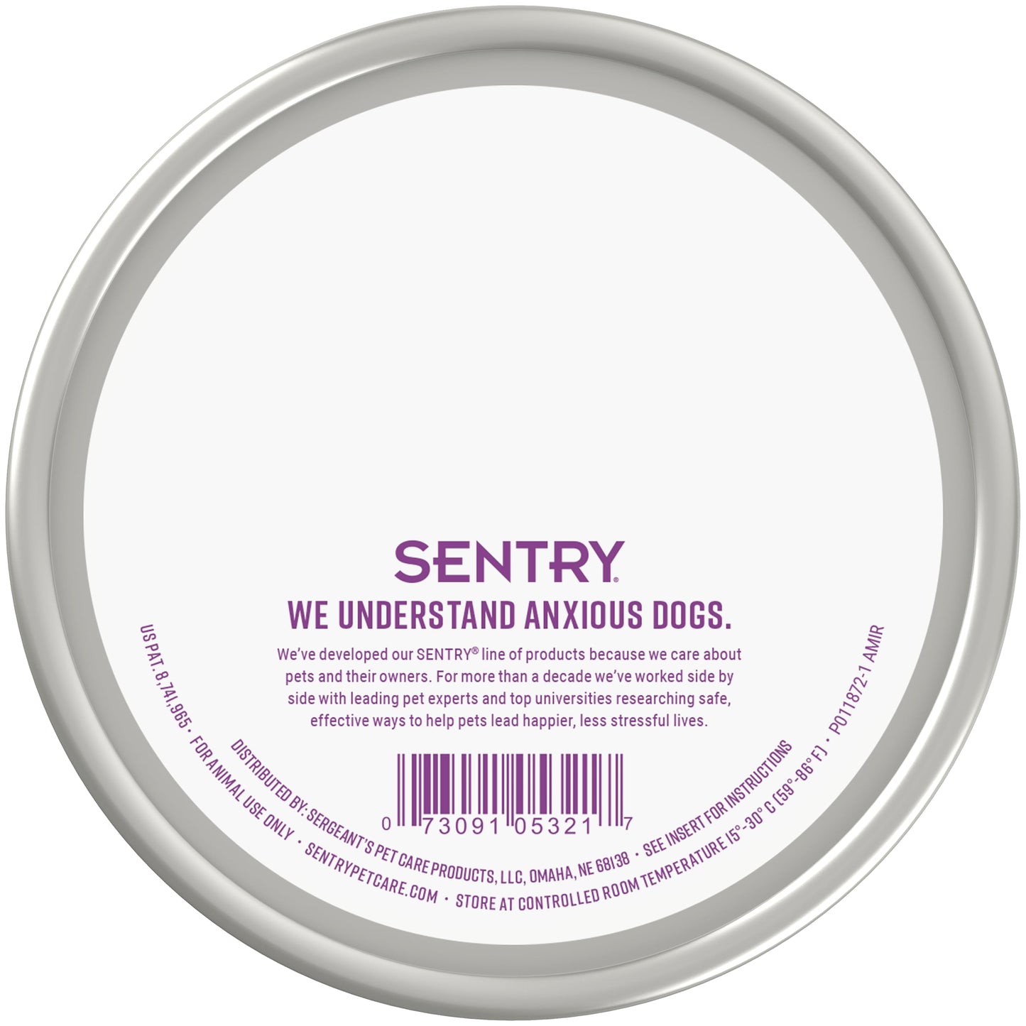 SENTRY PET Care Sentry Calming Collar for Dogs, Anxiety Reducing Pheromone Collar, Releases Pheromones for 30 Days, Helps Calm During Loud Noises and Separation, 1 Count