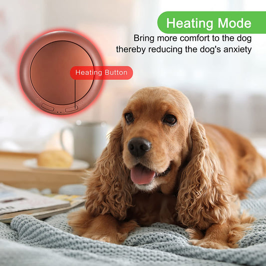 Moropaky Heartbeat Warm Heat Stuffed Animal for Dog Anxiety Relief, Calming, Behavioral Aid, Sleep Aid, Soothe, Cuddle Comfort Toy, Black & White