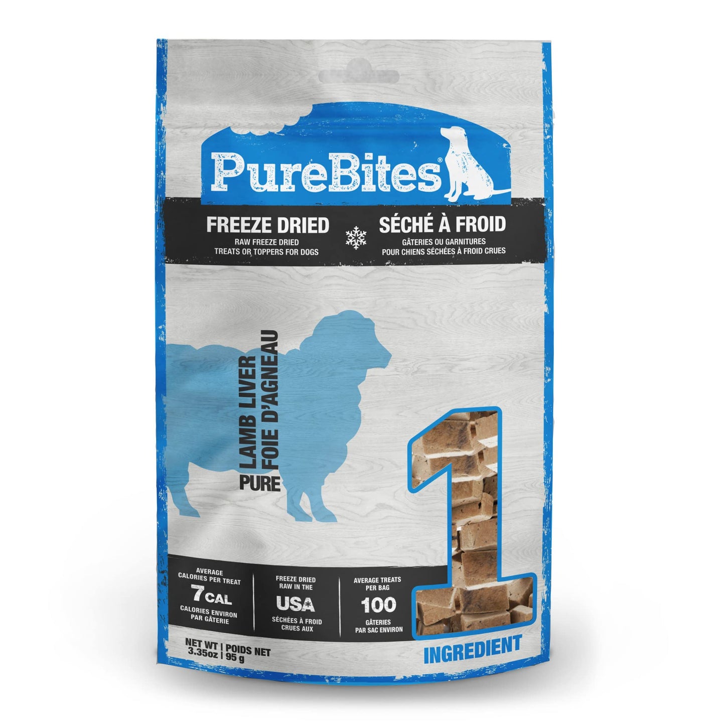 Purebites Lamb For Dogs, 3.35oz/ 95g | Mid Size