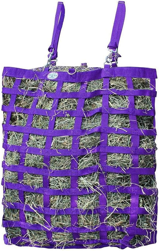 Three Sided Premium Slow Feeder Hay Bag with Super Tough Bottom and 6 Month Warranty