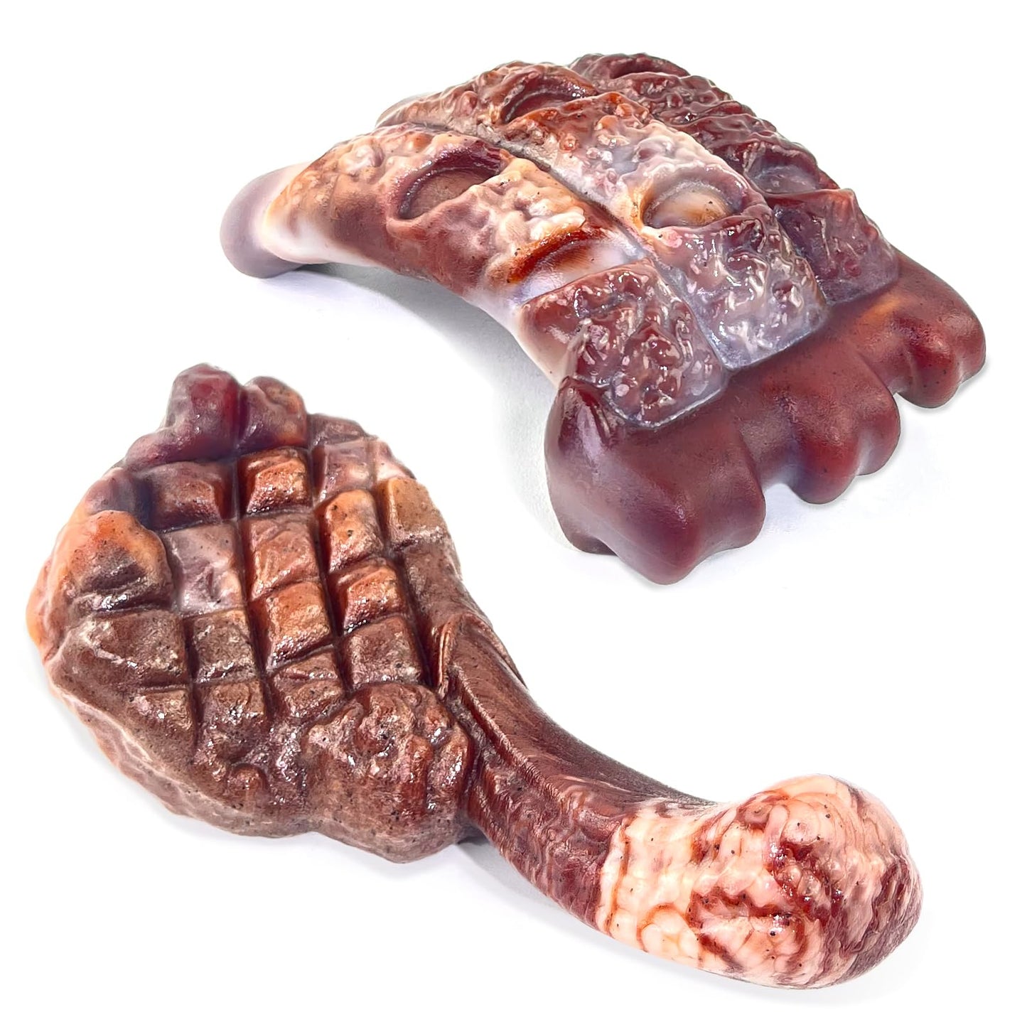 Fuufome Dog Chew Toys for Aggressive Chewers：2 Pack Indestructible Dog Toy for Large Breed- Tough Nylon Teething Bone Toy to Keep Them Busy