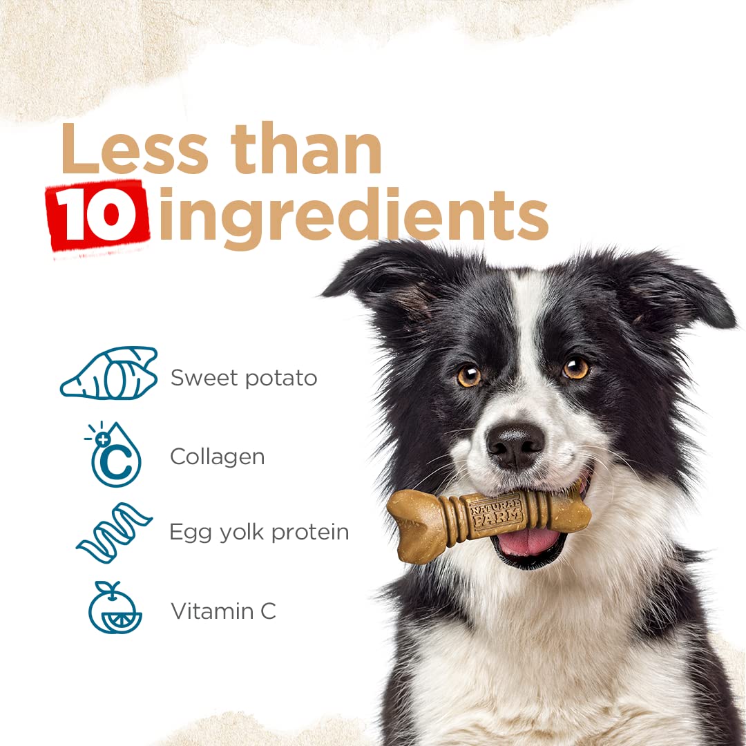 Natural Farm All-Natural Dog Dental Chew, Dog Teeth Cleaning Treats - Fresh Breath, Fight Plaque & Tartar - Canine Mess-Free Oral Care, Teeth Cleaning Chews for Dogs 20-50 Lbs (48 Counts)