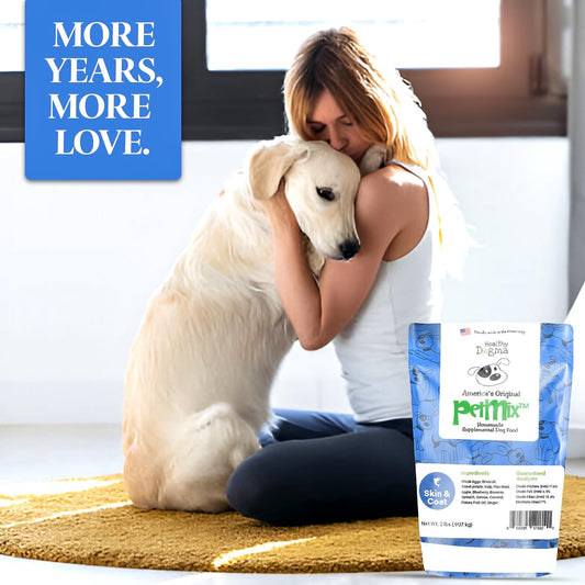 Healthy Dogma - PetMix Dehydrated Dog Food for Allergies, Joint Support & Mobility - Grain Free, Raw, Homemade Dog Food (Skin & Coat, 2 lbs)
